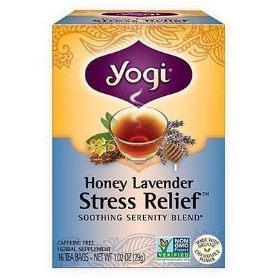Yogi Honey Lavender Stress Relief Tea, 16 tea bags 16 count