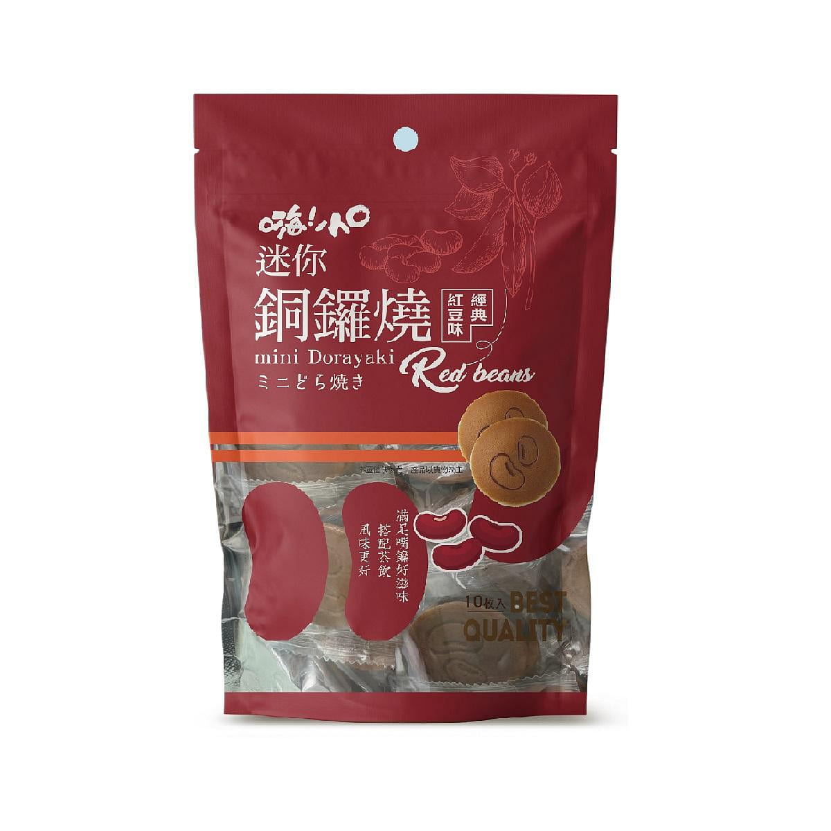 台湾【来德】 迷你铜锣烧(红豆口味) 10入 150 克