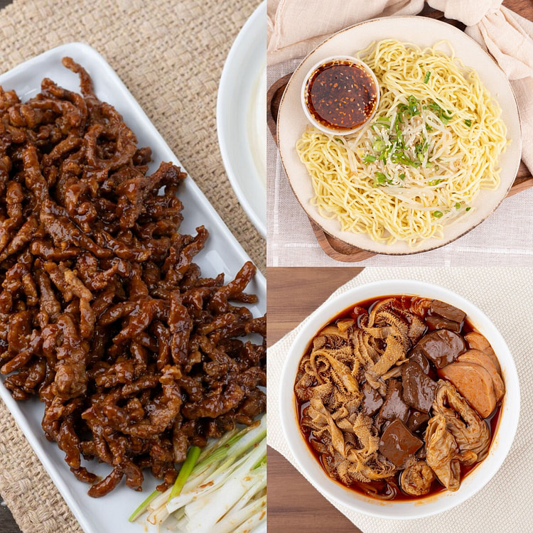 南北风味臻选套餐B(京酱肉丝+毛血旺+四川凉面) 1 份