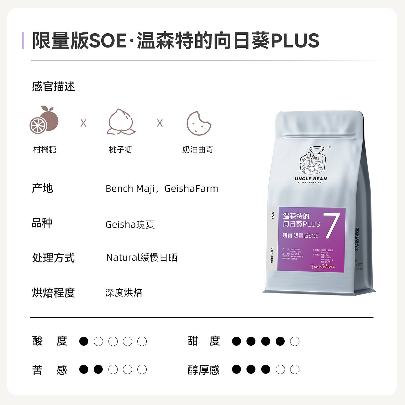 Italian espresso beans Vincent’s Sunflower PLUS 500 g