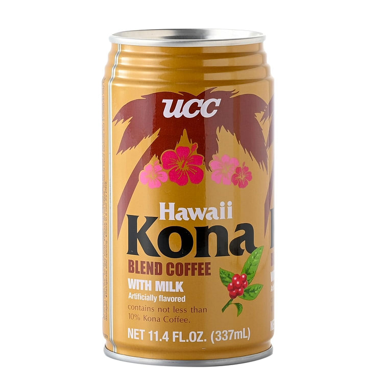 UCC Hawaii Kona Coffee with Milk 337 ml X 24 Pack 337 ml*24 cans