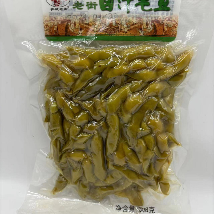 老街 水煮毛豆五香下酒菜真空袋包装308g*1袋装