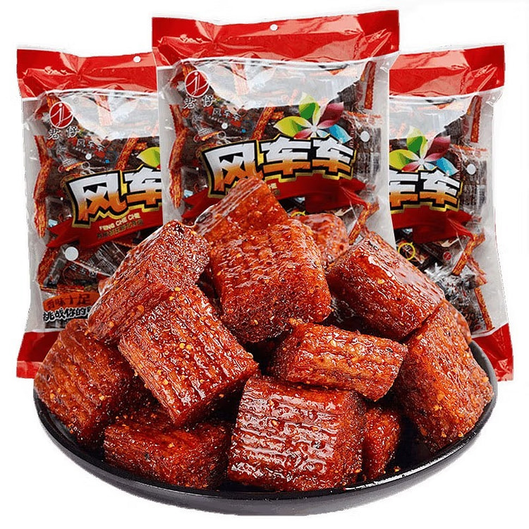 食格多年风车车辣条大刀肉零食美食特产休闲食品大刀肉小吃重庆四川特产 风车车2袋