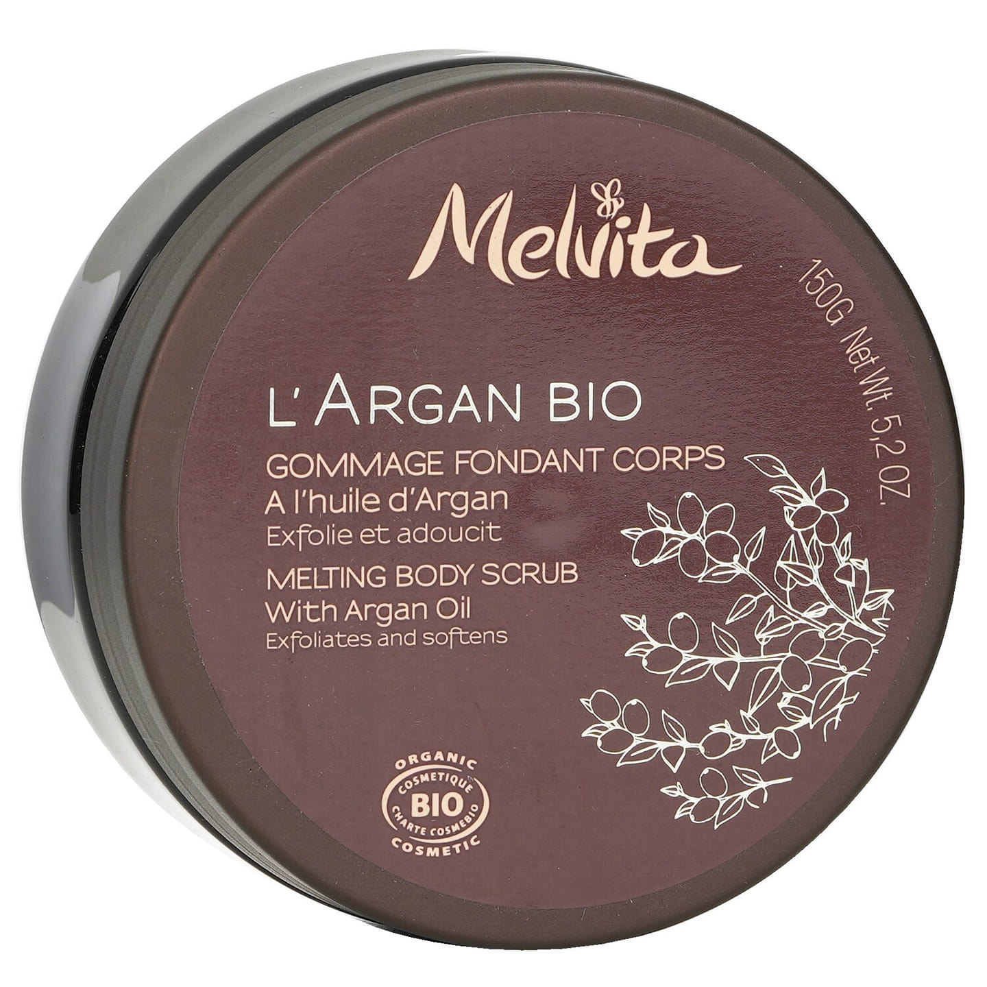 Melvita Organic Argan Fusion Argan Oil Body Scrub 150 g