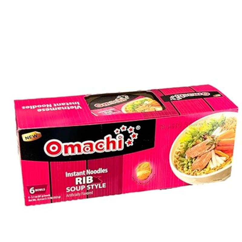 Get Omachi Rib Soup Flavor Noodles - Pack of 6 Delivered | Weee