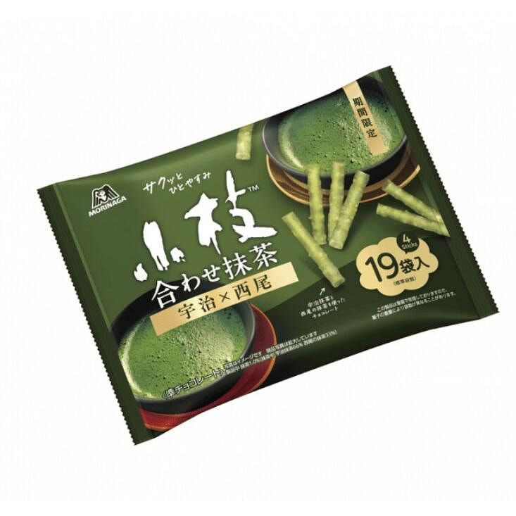 森永制菓 小枝巧克力 双拼抹茶味 100g 1 份