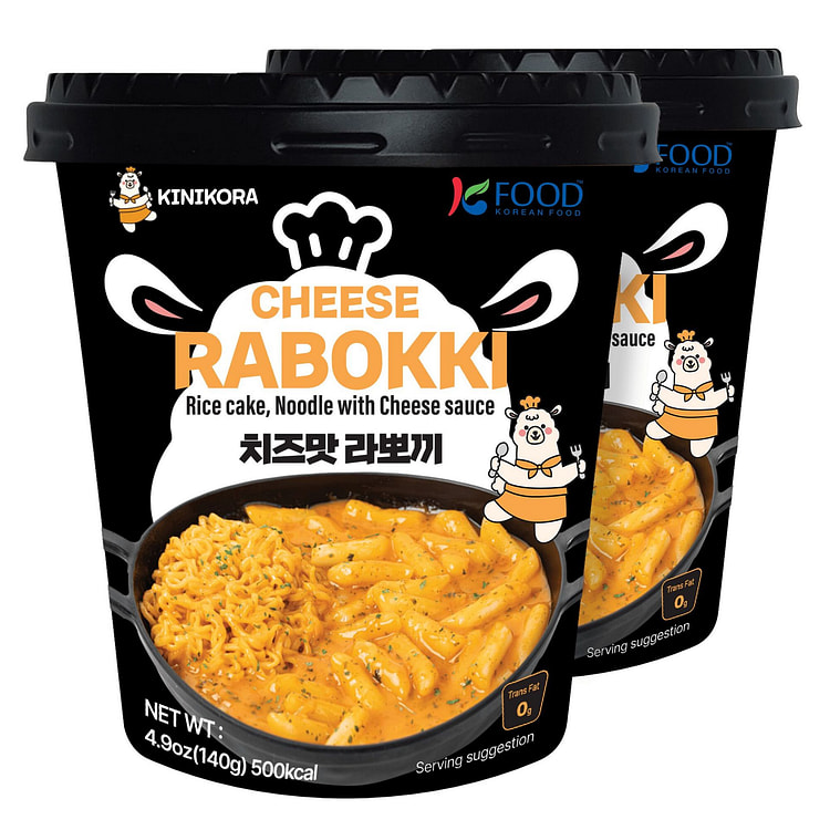 Korean Premium Cheese Rabokki Cup 2-Pack