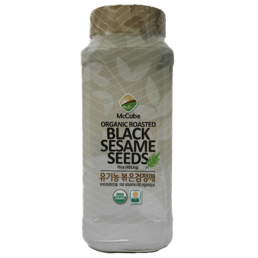 McCabe Organic Roasted Black Sesame, 1 lb (16 oz), USDA Organic Certified 16 oz
