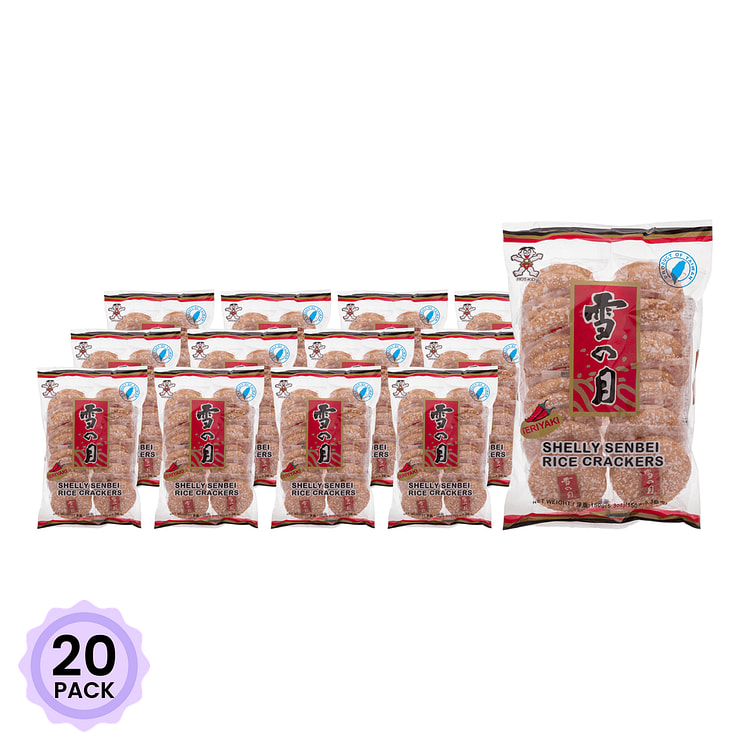 Want Want Shelly Senbei Rice Cracker, Teriyaki Flavor 150 g*20 pack