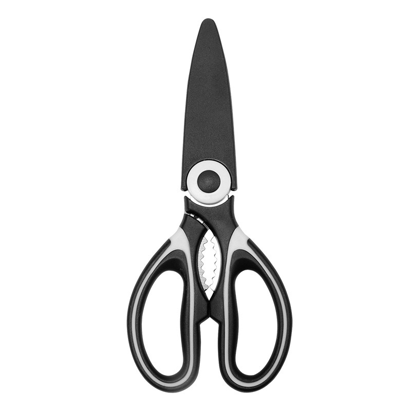 Get Stainless Steel Kitchen Scissors Kitchen Scissors Black and White 2