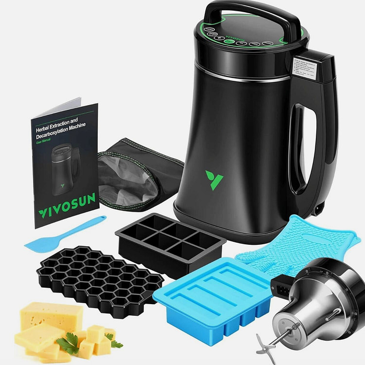 VIVOSUN 2-in-1 Herbal Butter Oils Decarboxylator & 1 pack
