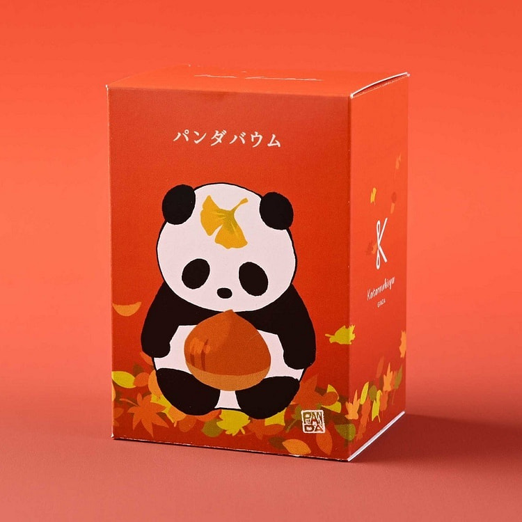 KATANUKIYA熊猫年轮蛋糕 栗子口味 1 盒