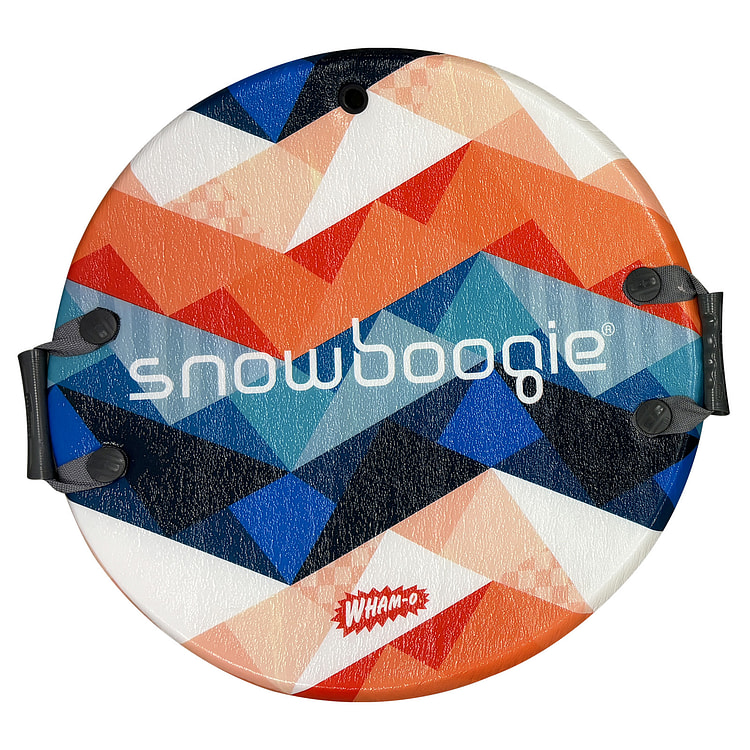Wham-O Snowboogie 滑雪垫盘，单人冬季气盘雪橇，耐磨户外滑雪垫，成人、儿童皆可 - 橙色