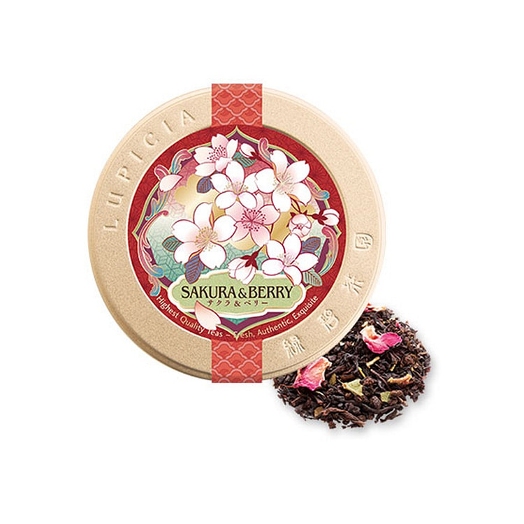 绿碧茶园 春季限定罐 草莓樱花红茶 50g/ 1 罐