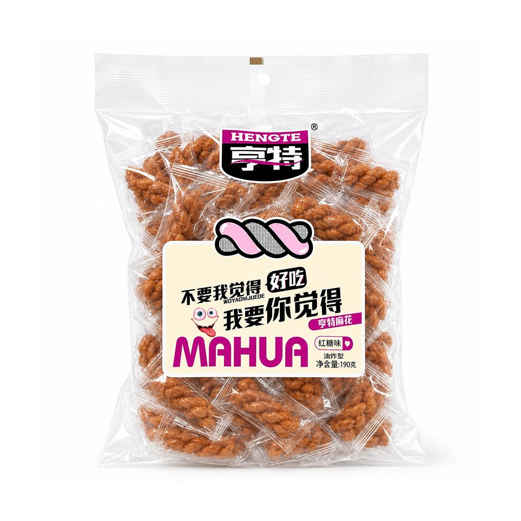 Traditional Brown Sugar Fried Dough Twists Snack 190 g