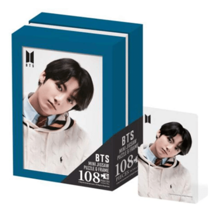 BTS Official Mini Jigsaw Puzzle & Frame (108 pieces) Jungkook 0.5 lb