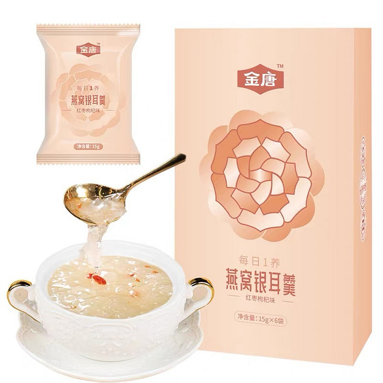 金唐 冻干银耳燕窝羹红枣枸杞味90g 1 盒