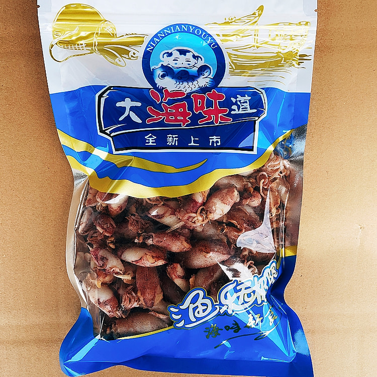 大海味道特产晒干海兔特产小鱿鱼干货250g*1袋