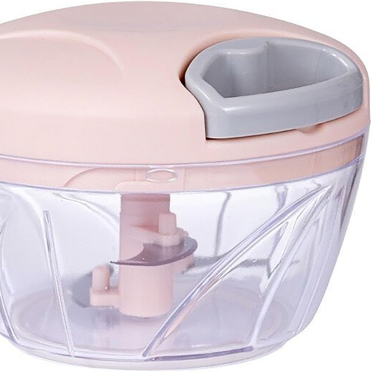 手动蒜蓉切碎器，500毫升，蓝色盖子，ABS树脂 1 个