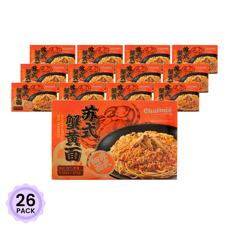 柴米 苏式蟹黄面（秃黄油料包*2） 225 克*26 包