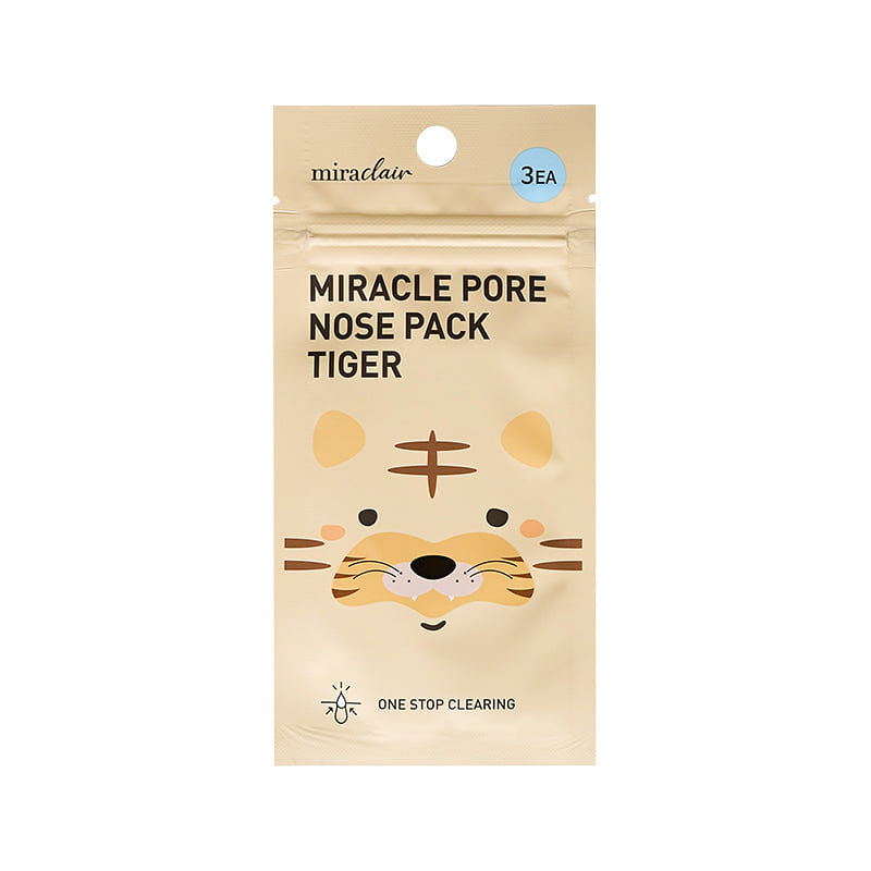 Miraclair’s Tiger Miracle Pore Nose Pack 3 pack 1 each