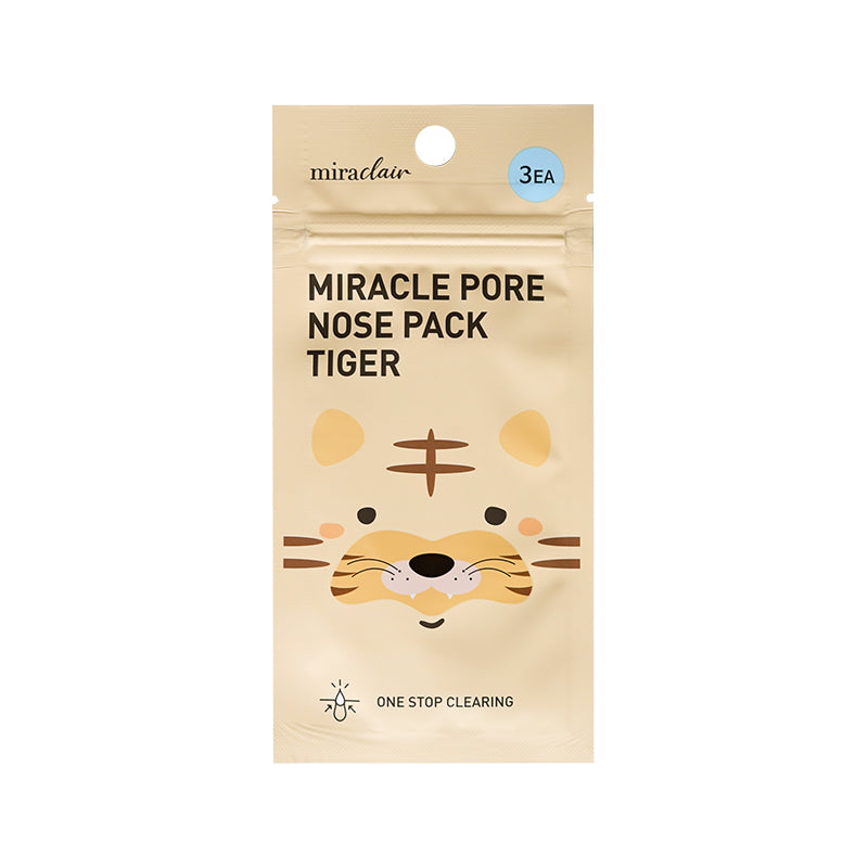 韩国 Miraclair 毛孔鼻贴 3 片装 老虎 1 份