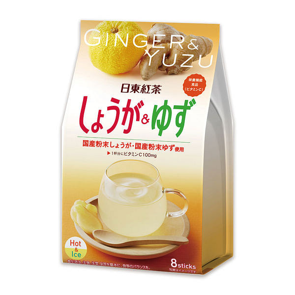 Nitto Tea Ginger & Yuzu Drink 8pcs 1 each