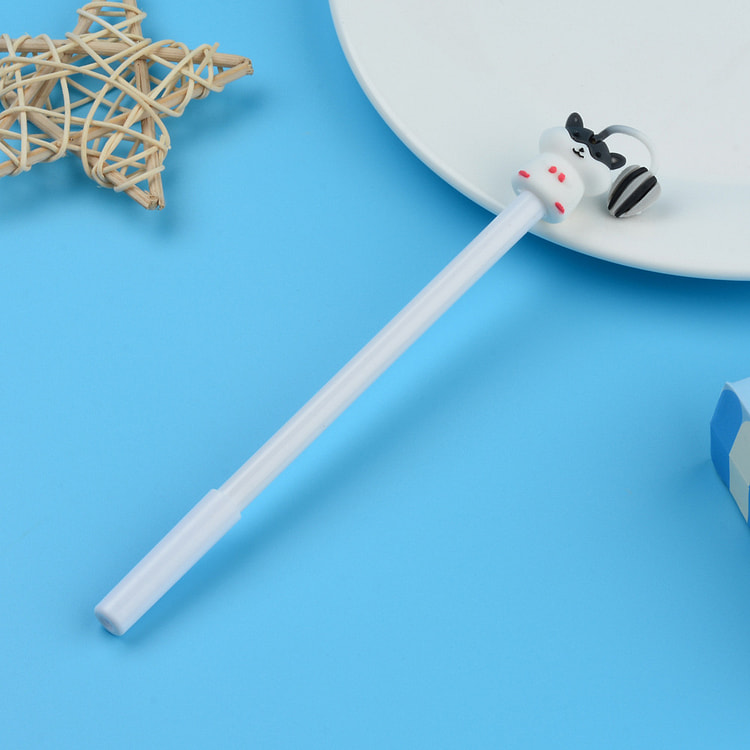 0.5mm Cute Gel Pen - White Hamster 1 each