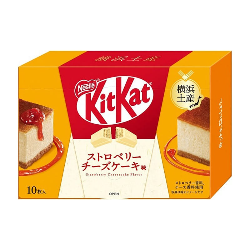 Kitkat biscuits mini 10 pieces Strawberry cake 1 each
