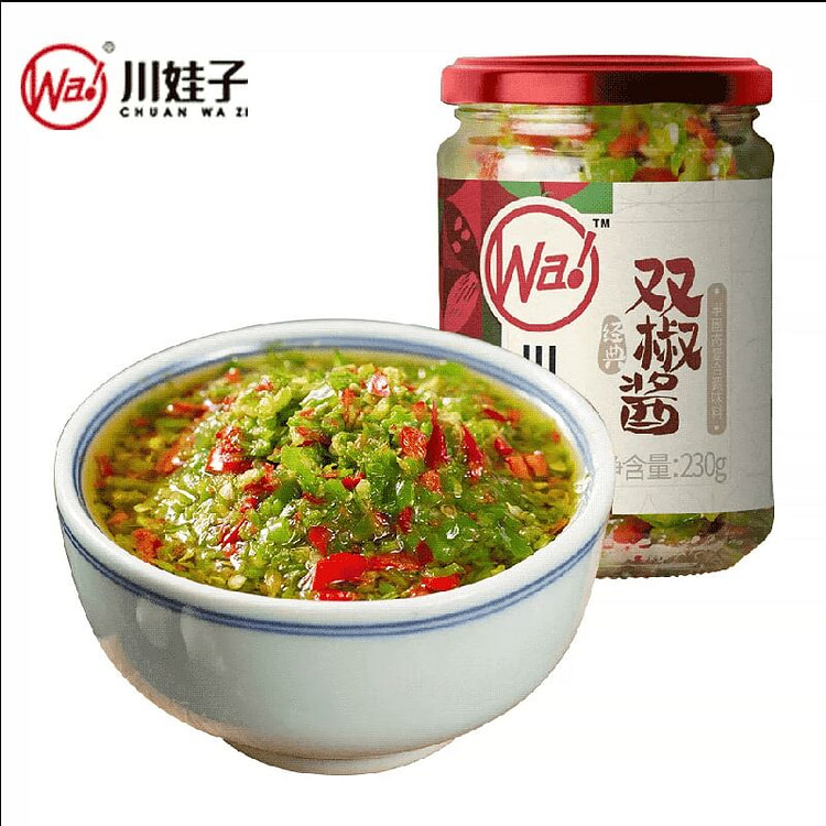川娃子调味品下饭菜剁椒双椒酱230克*1瓶 230 克