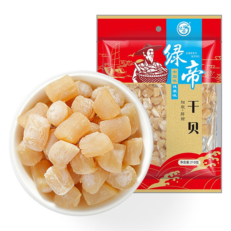 Dried scallops and dried scallops 210 g