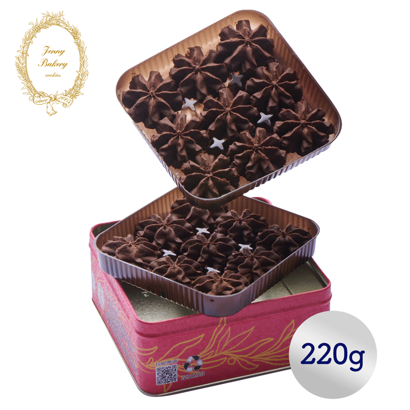 Hong Kong JENNY Cookies Chocolate Flower 220 g