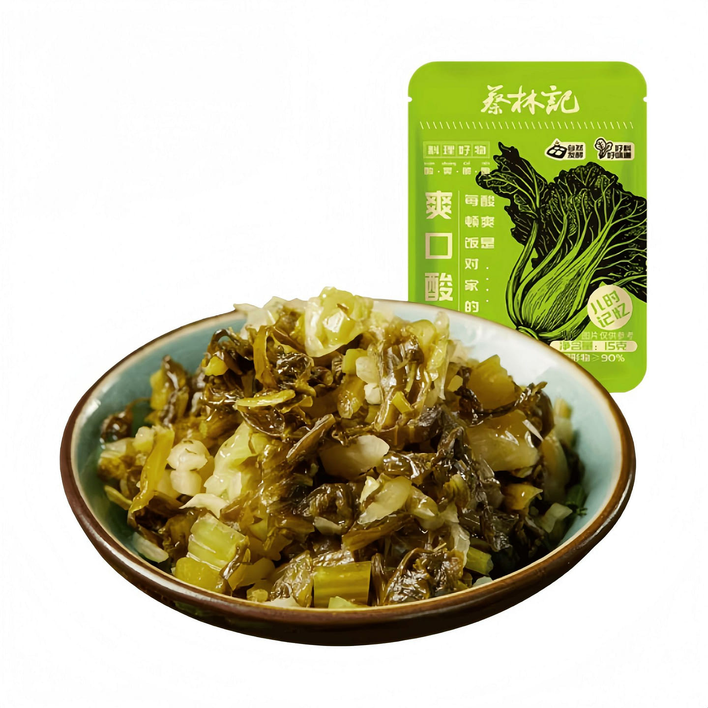 Cailin Ji Crispy Pickled Vegetables 15g*10 bags 150 g