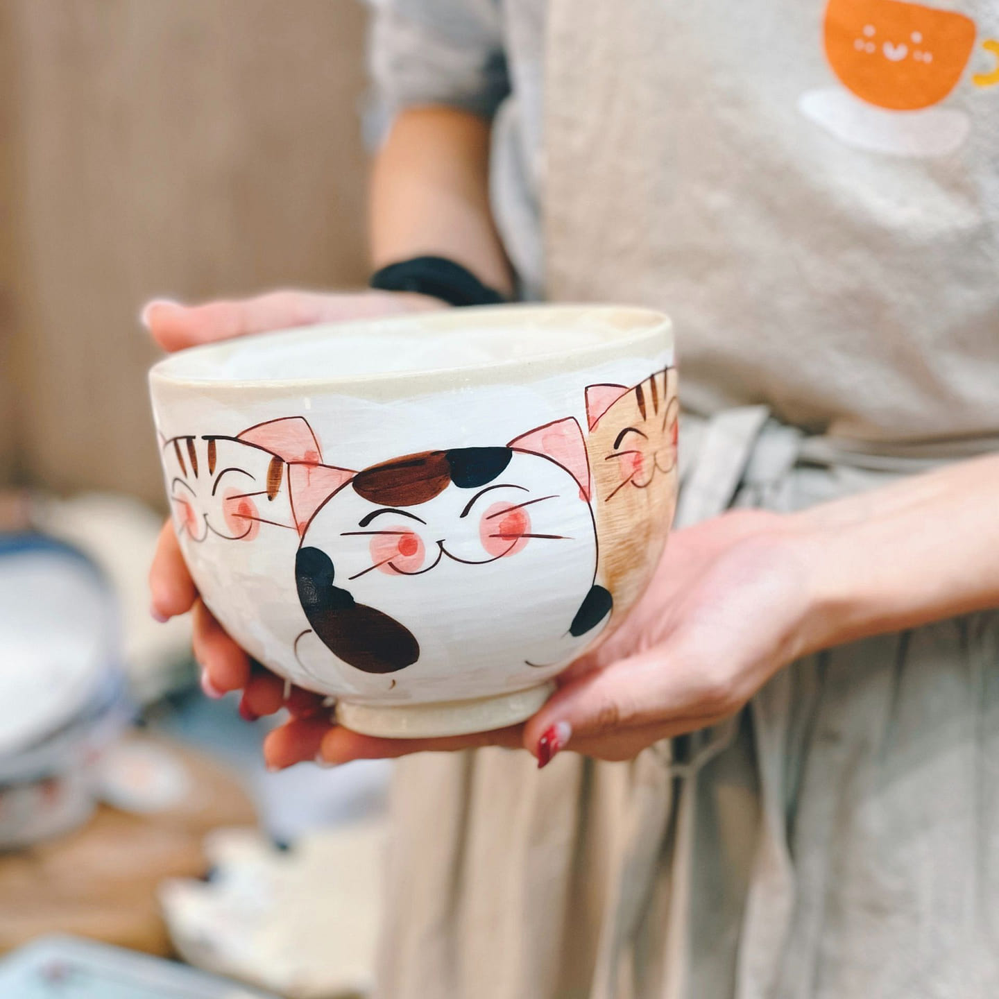 Hasami ware Cutie Kitty Ramen Bowl 1 each