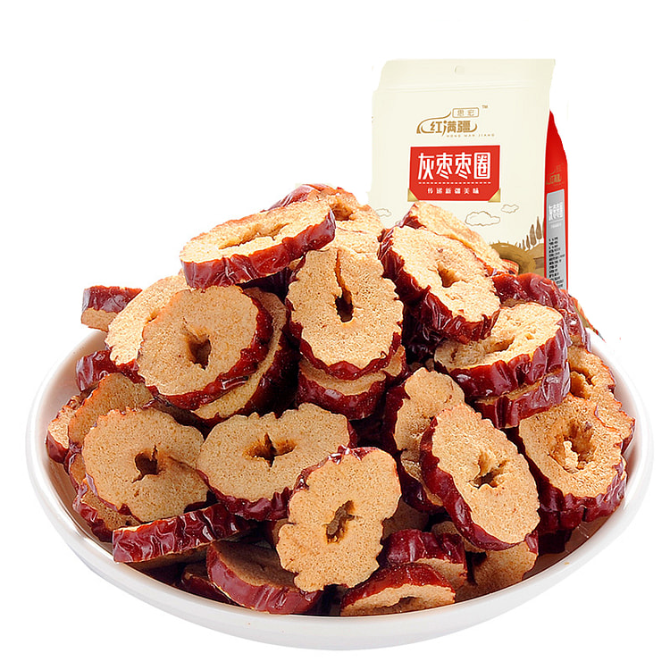思宏 红枣干枣圈无核枣片特级脆枣 252g*1袋装