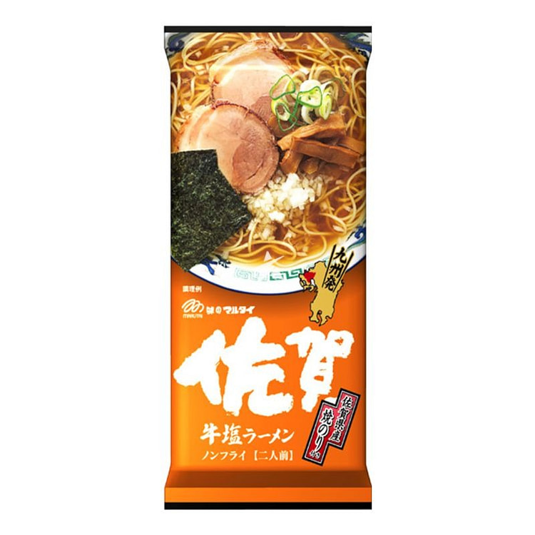 丸太 佐贺 牛肉 盐味 拉面 2人份
