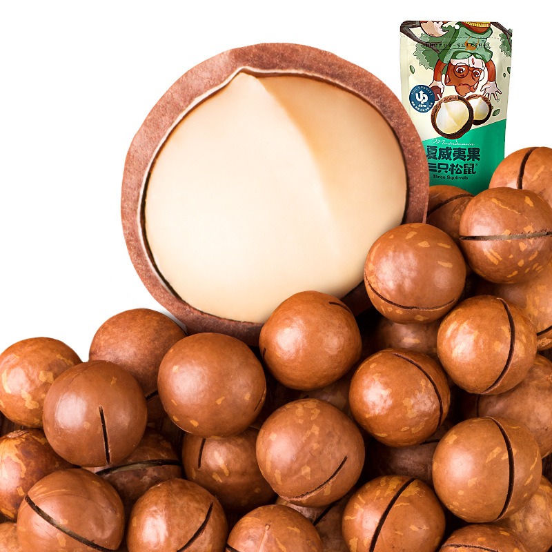 Get 【 Three Squirrels _ Macadamia Nuts 120g】 Dried fruit Snack nuts