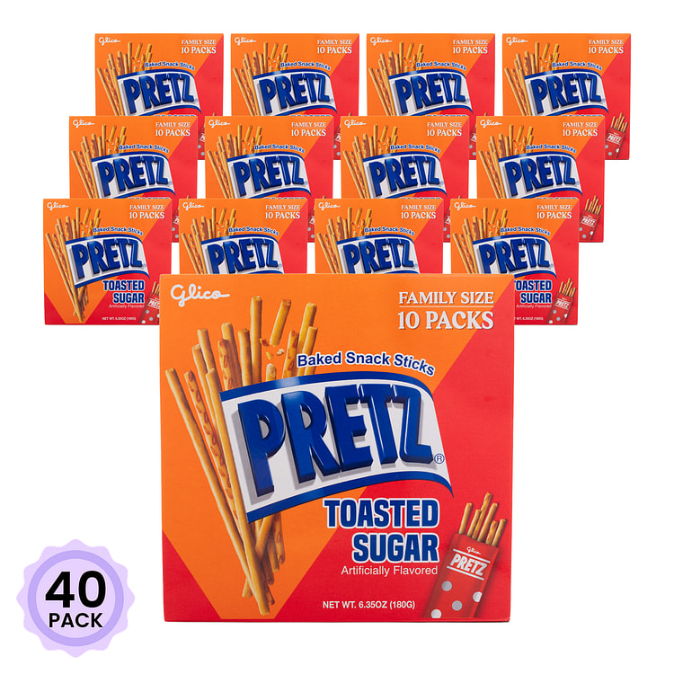Glico 百力滋 焦糖味 家庭装 180 克*40 包