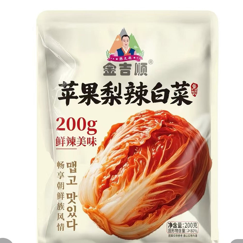 Jinjishun Apple Pear Spicy Cabbage 200g 1 pack