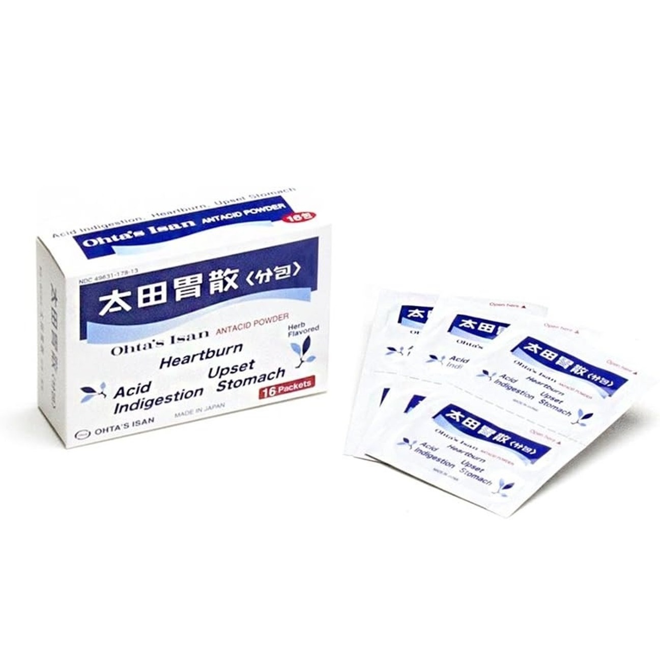 Ohta's Isan Antacid Powder Pouch 1 box