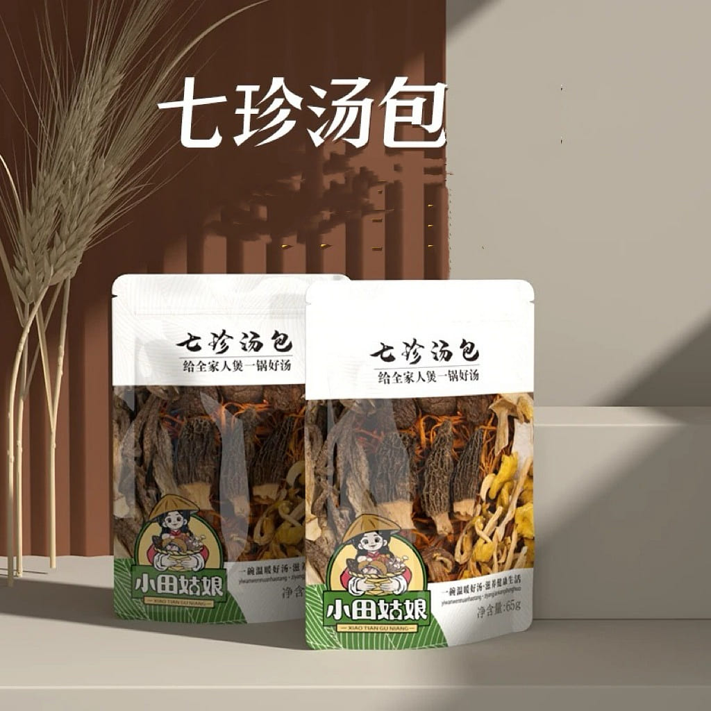 Oda girl Qizhen mushroom soup packets 65g 1 each