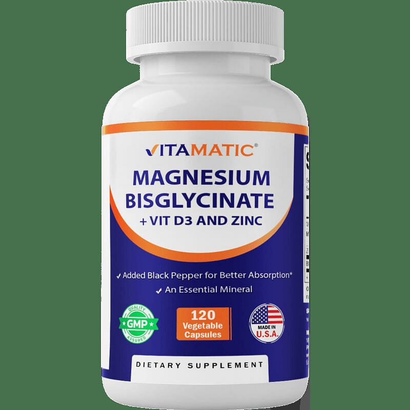 Magnesium Bisglycinate 500mg 120 Capsules 1 each