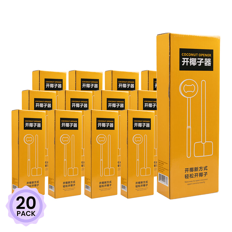 코코넛 오프너 툴 세트 1 개*20 팩