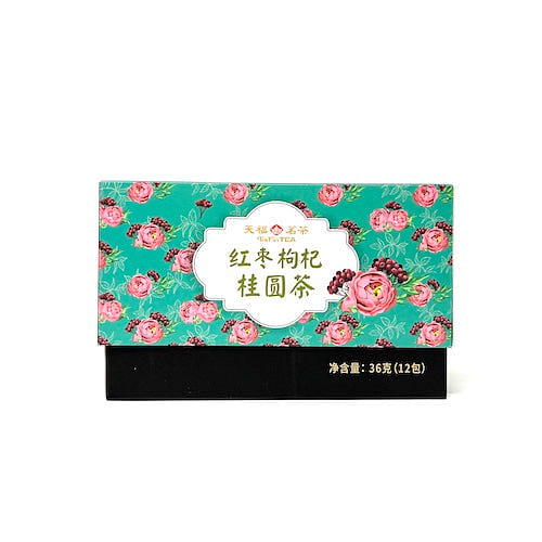 Tenfu's Tea-Jujube Goji berries Logan Tea 3g x12Bags 1 box