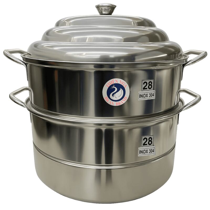 Swan 3-Tier 28cm Stainless Steel Steamer (SUS 304) 1 each