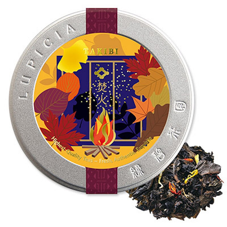 LUPICIA Autumn Campfire Design Mango and Passionfruit Flavor Oolong Tea 50g