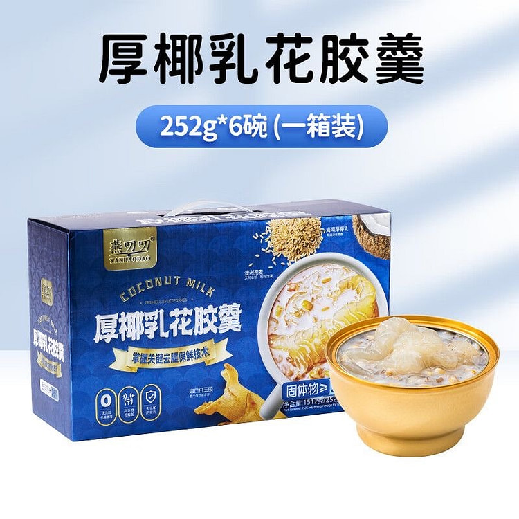 【燕叨叨】厚椰乳花胶羹 花胶粥 女性孕妇营养速食 1 盒