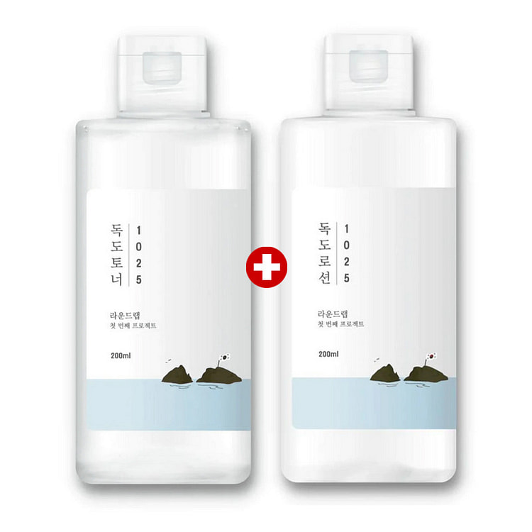 ROUND LAB 1025 Dokdo Toner 200ml + Lotion 200ml Set