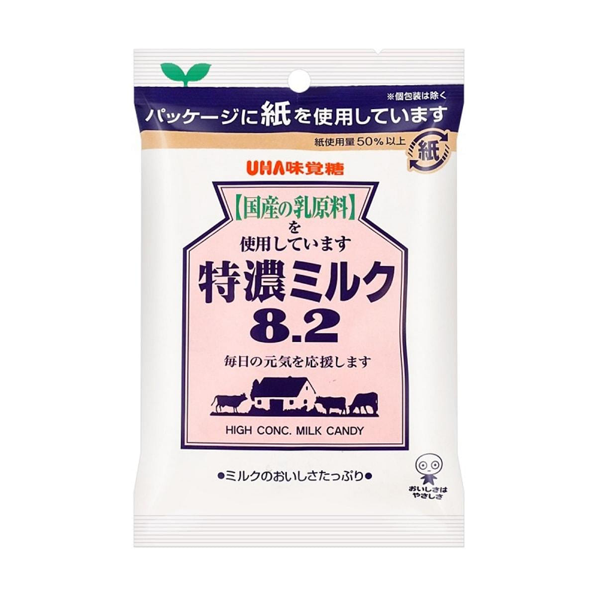 UHA Milk Candy High Concentrate 8.2 Creamy Hard candies 88 g