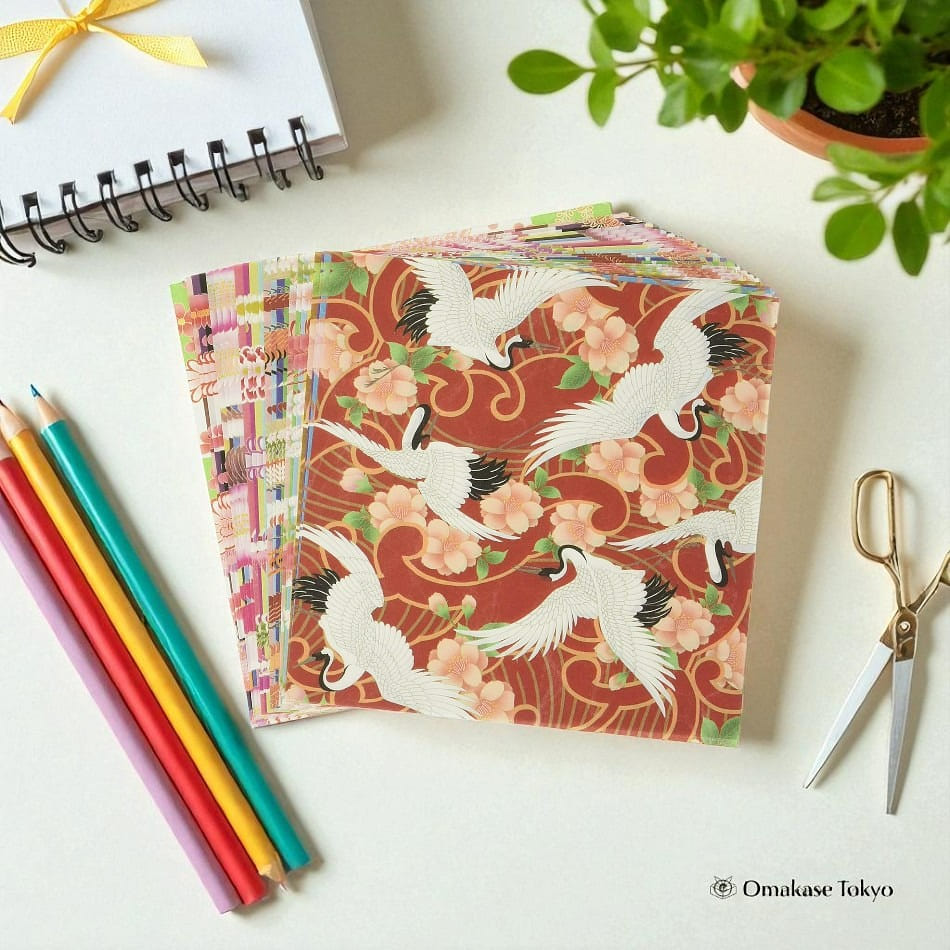 Japanese Washi Chiyogami Hana Kyo Yuzen Type1 100 g